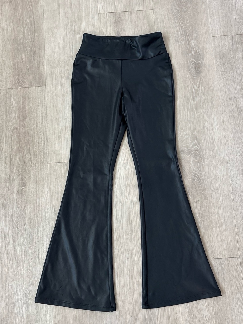 Girls art class flare leggings faux leather size 8